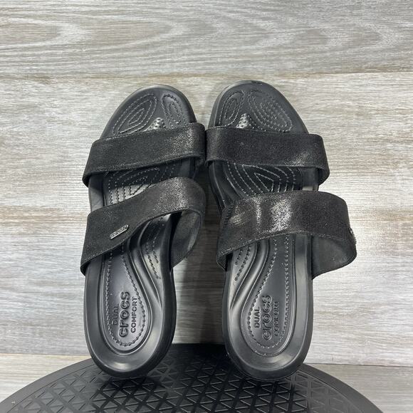 Crocs Women’s Capri Dual Strap Slide Sandals Size 11 - Picture 6 of 8